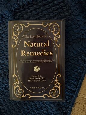 The Lost Book of Natural Remedies - Gold on Black Paperback